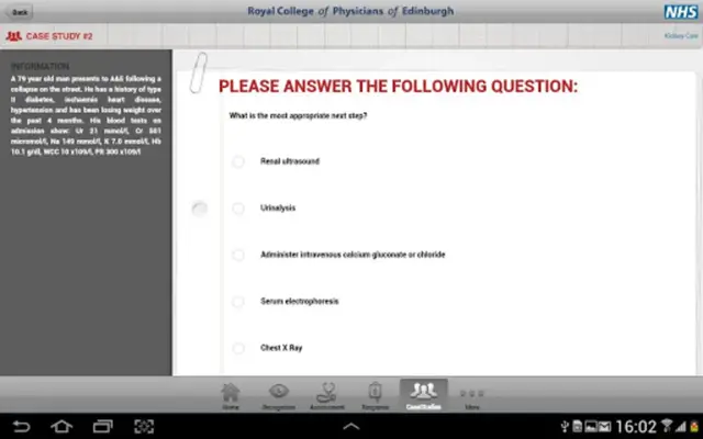 Acute Kidney Injury Tablet App android App screenshot 1